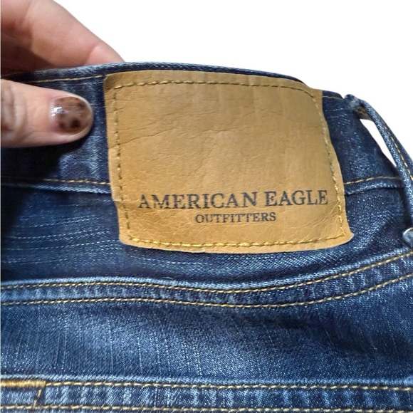 American Eagle Original Straight Jeans Blue Denim Men’s 31x32 Cotton Classic - Picture 6 of 14